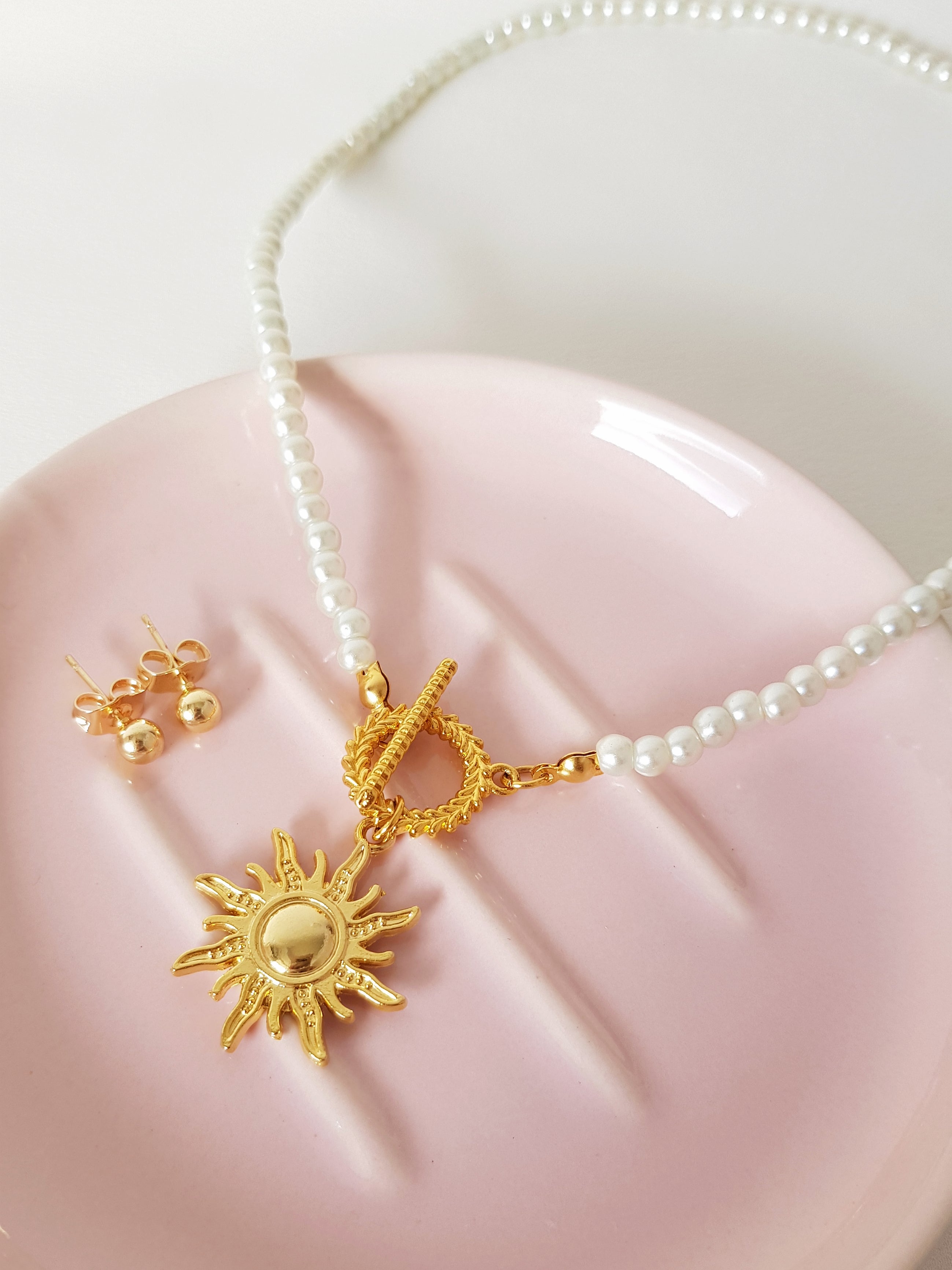 COLLAR SOL PERLAS