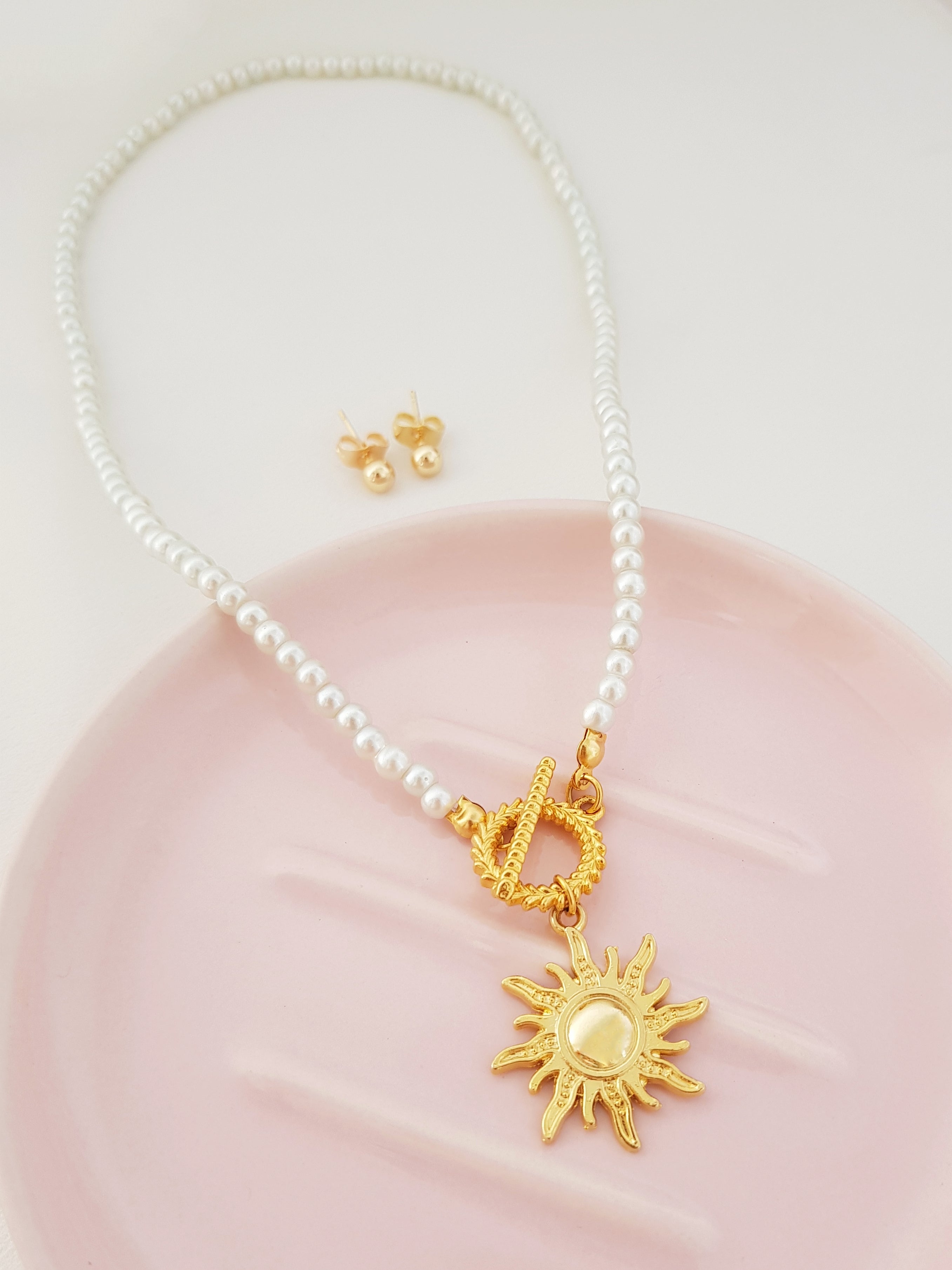 COLLAR SOL PERLAS