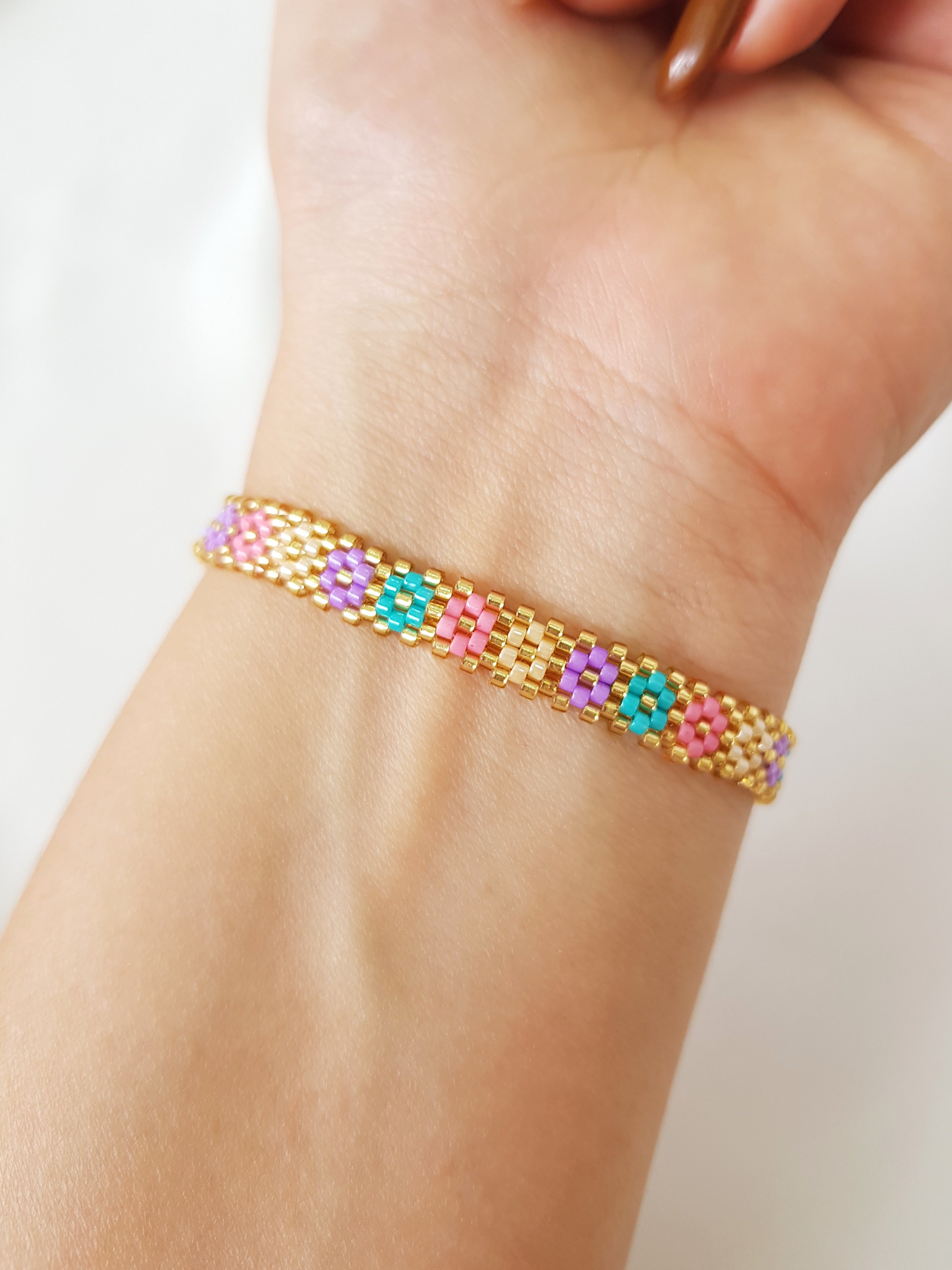 PULSERA MIYUKI FLORINA PASTEL