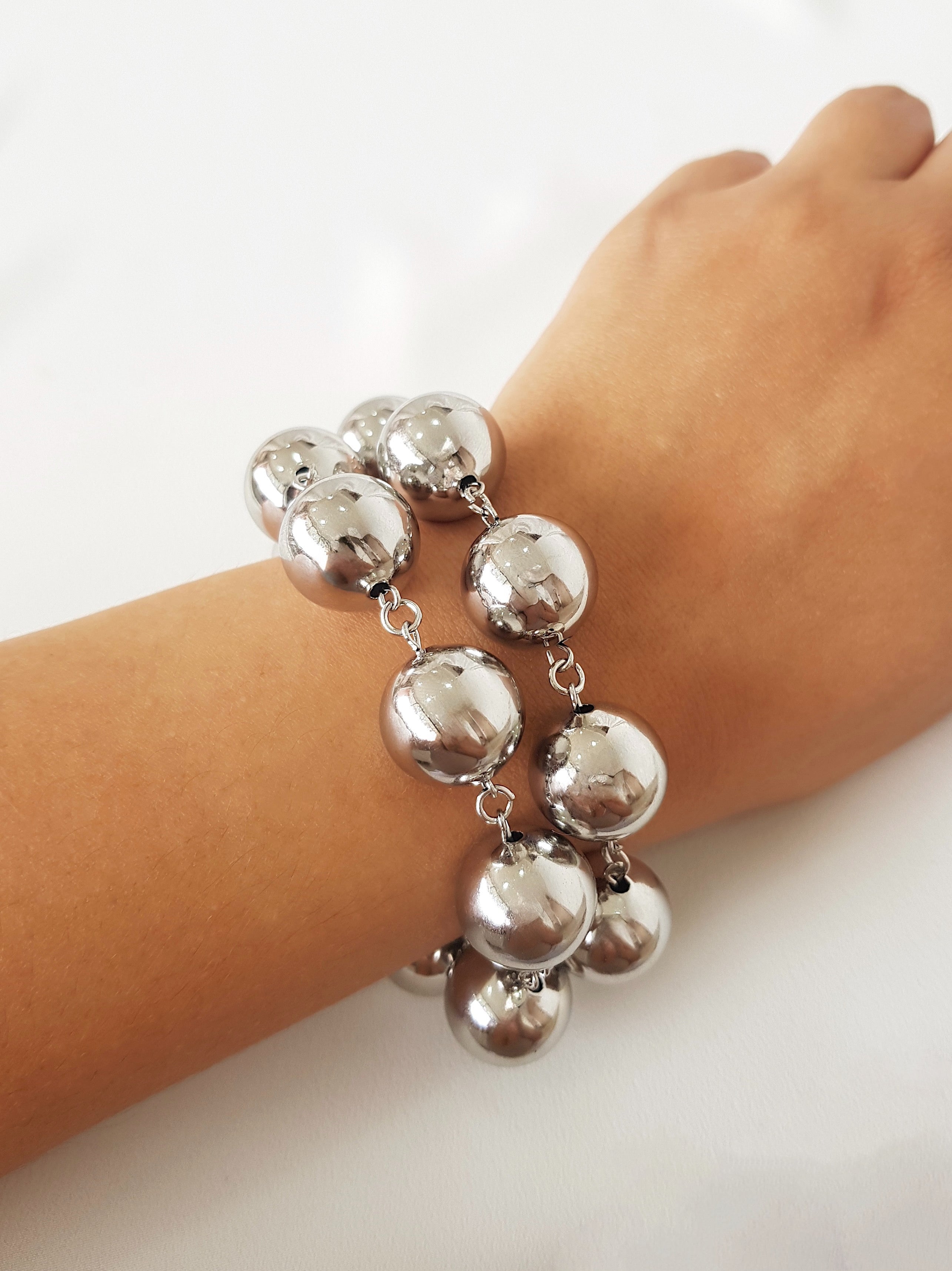 COLLAR BALINES SILVER GRANDE