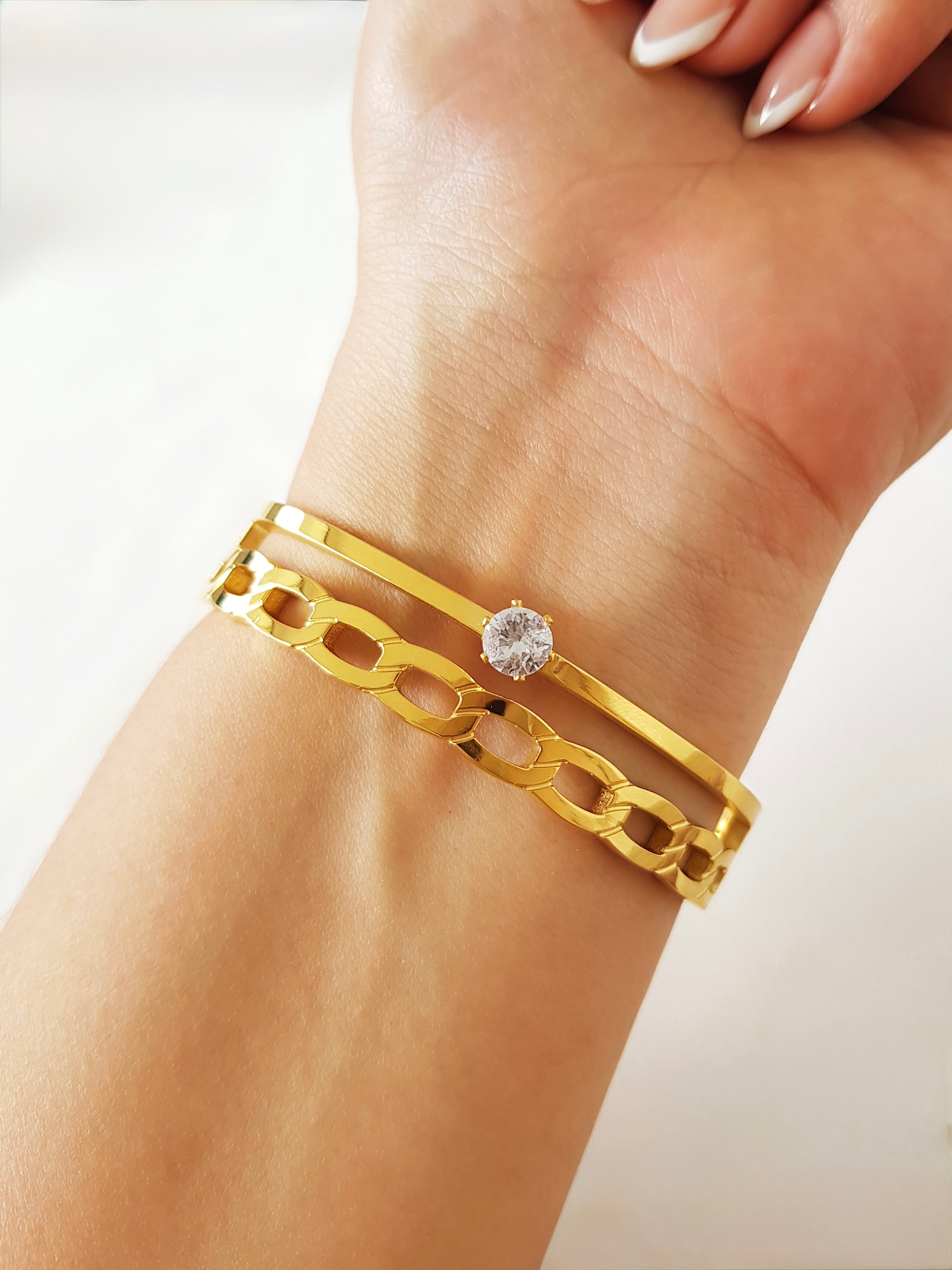 BRAZALETE ENTRELAZADO CRISTAL