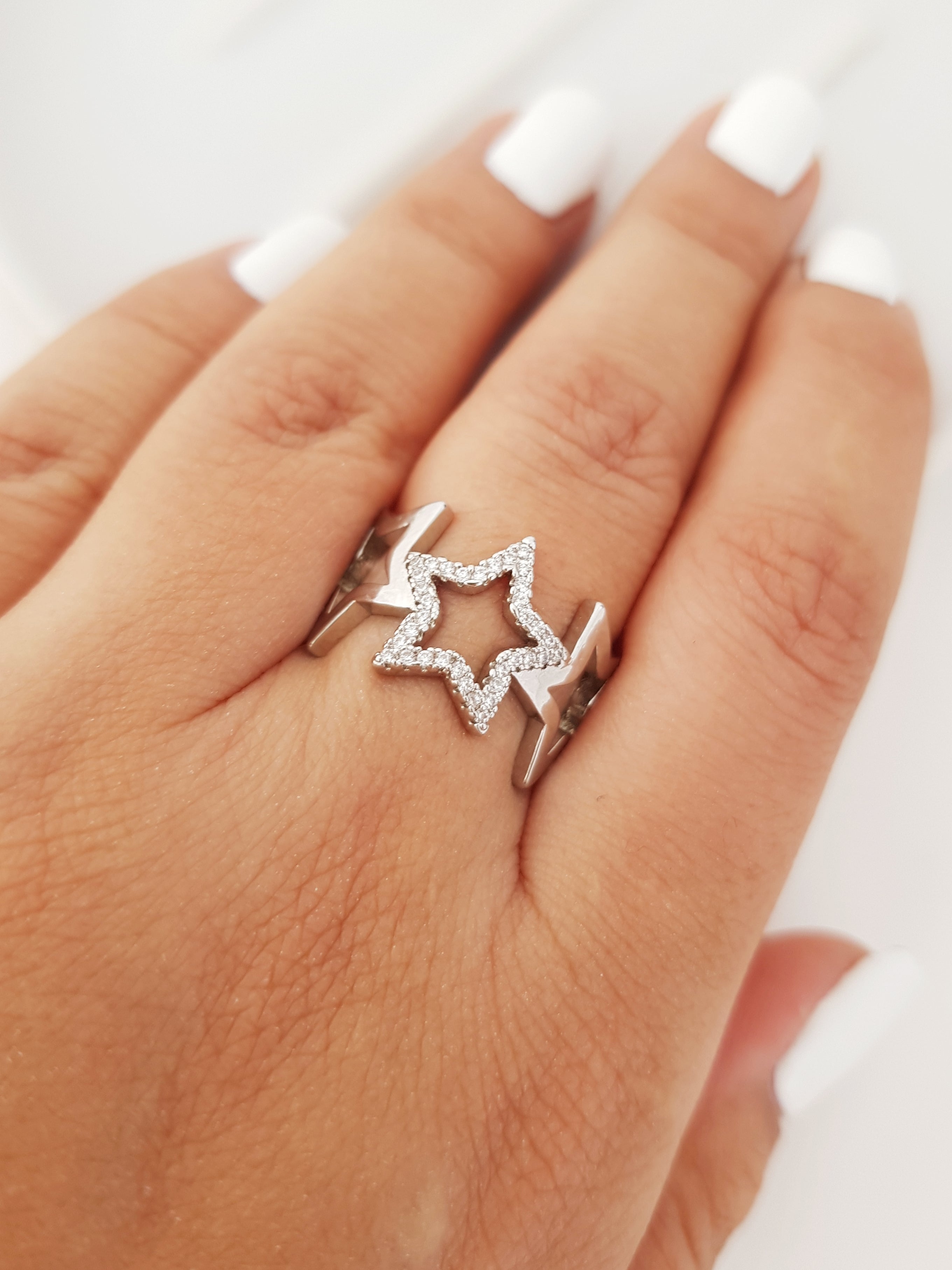 ANILLO STAR SILVER