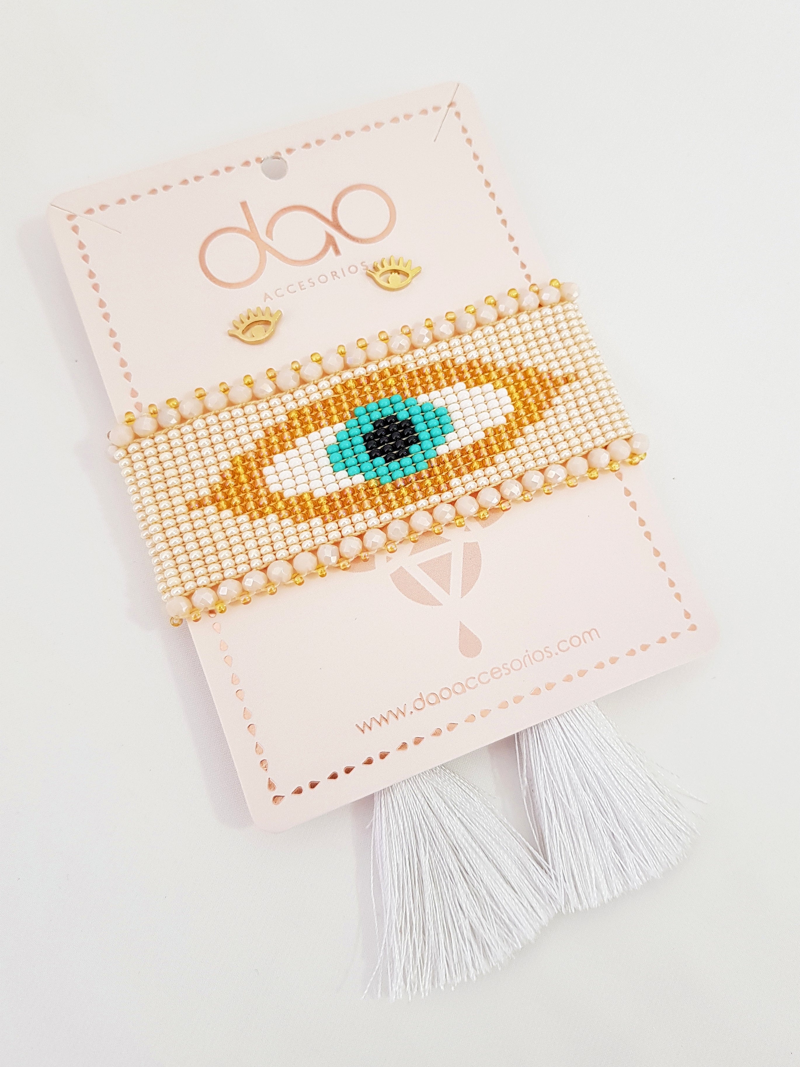 PULSERA TEJIDA OJO