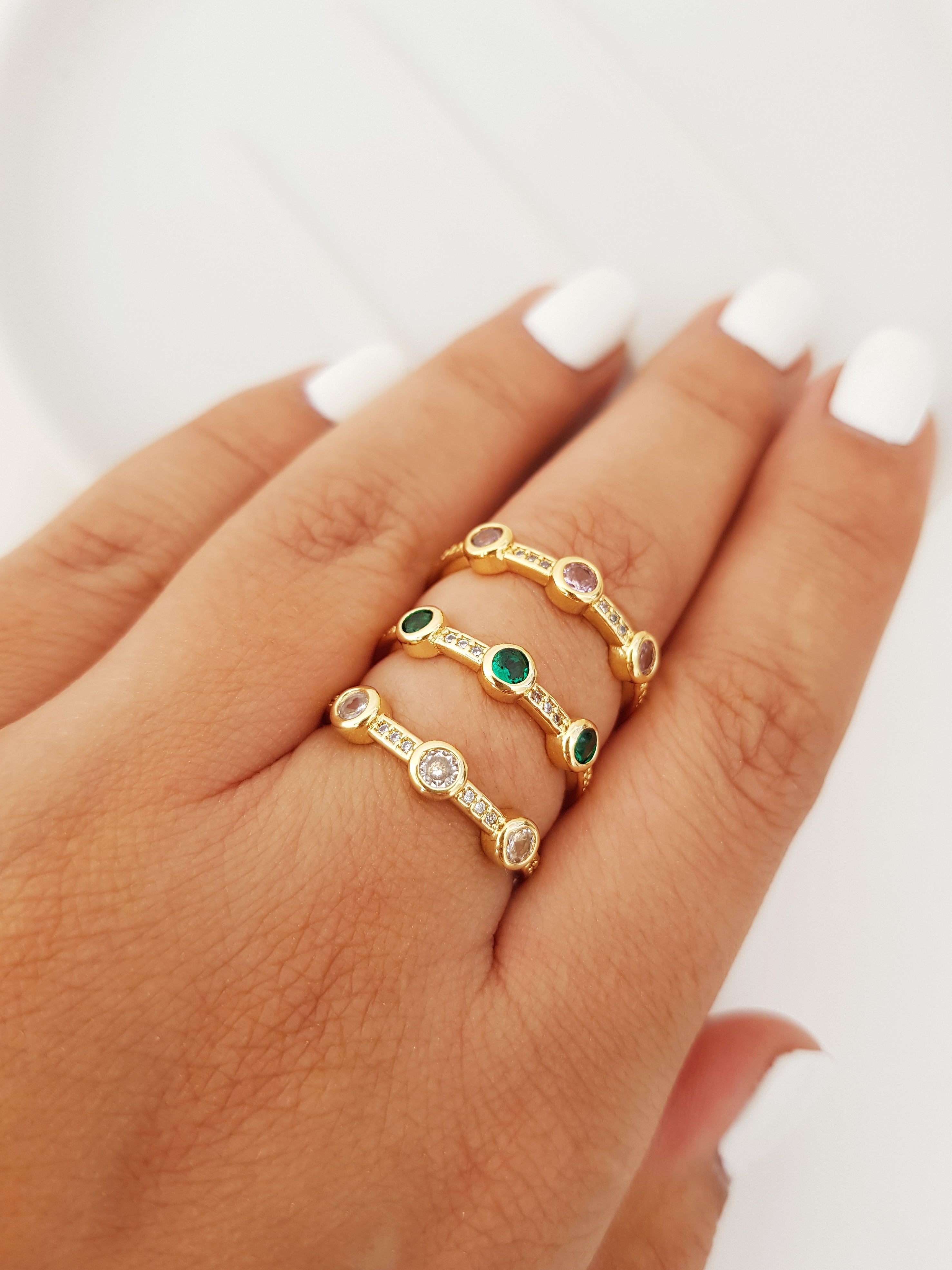 ANILLOS AZALEA CRISTALES