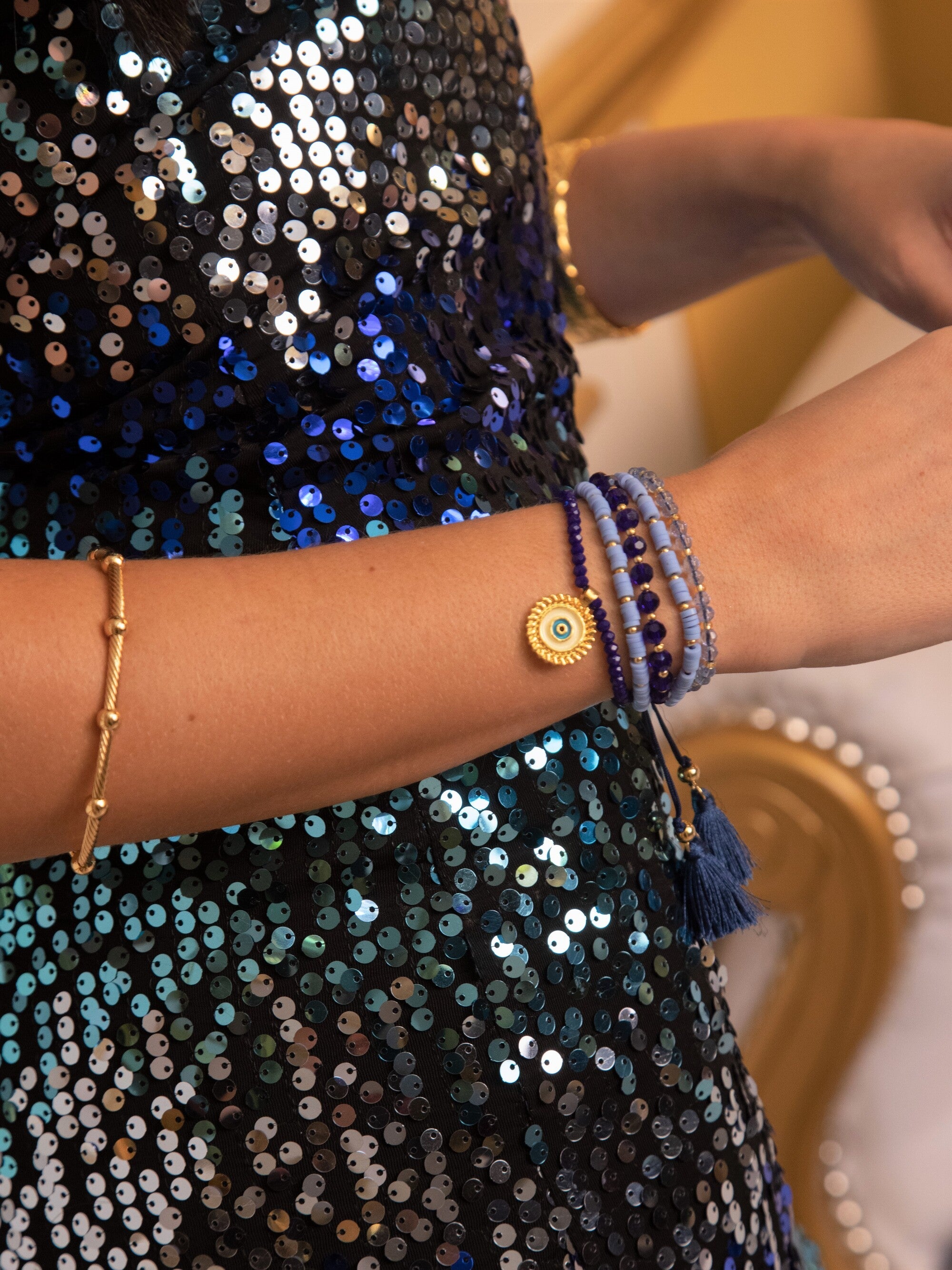 PULSERA ANTONIA AZUL