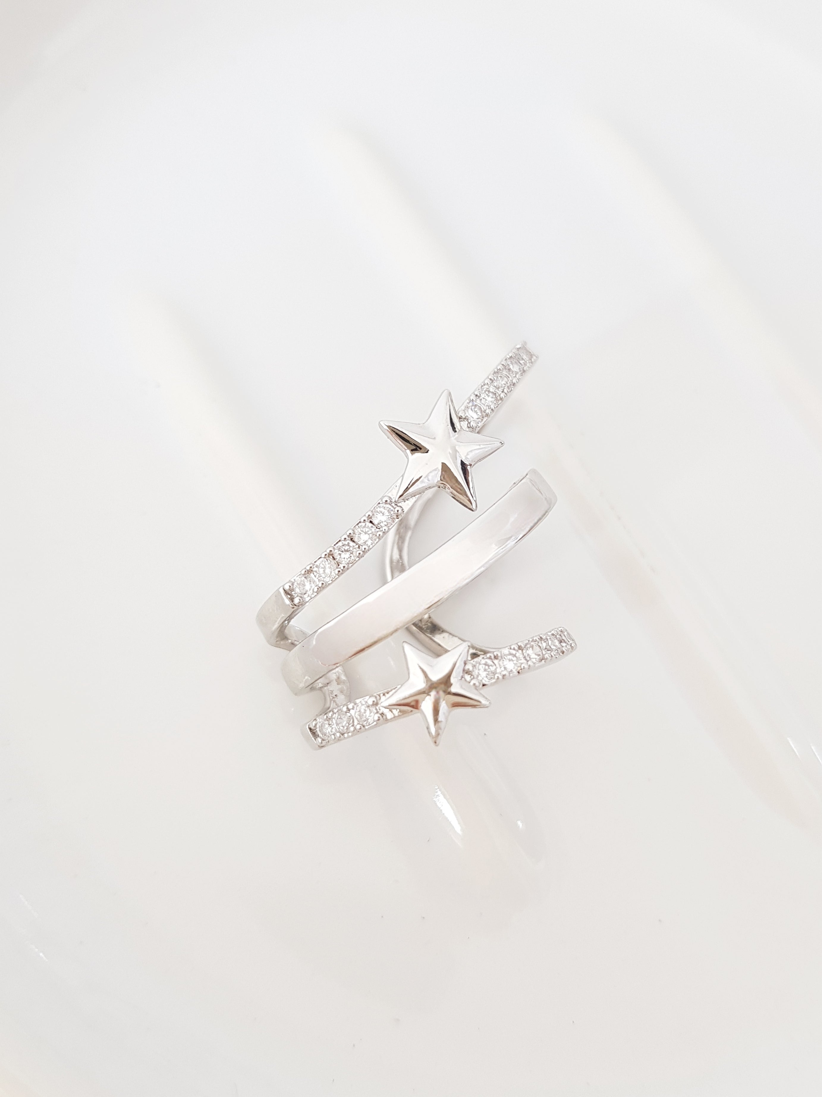 EARCUFF LETTI MAXI SILVER