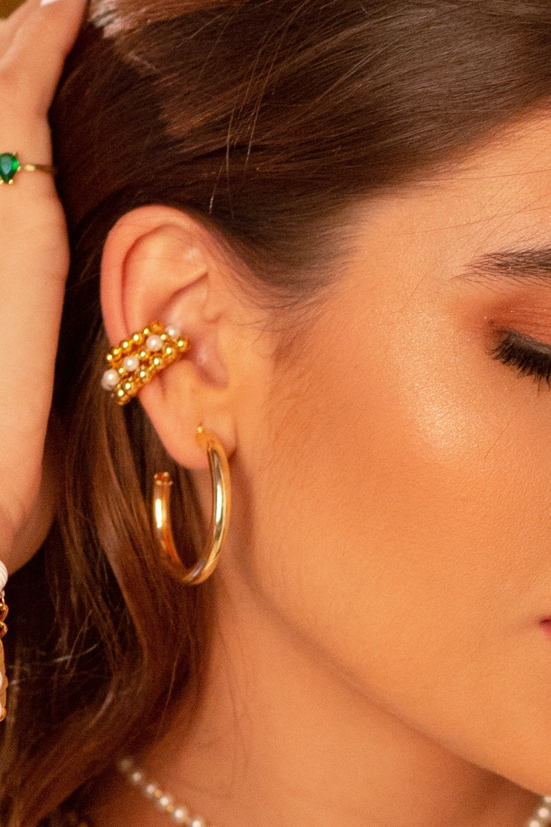 EARCUFF PERLAS BALINES