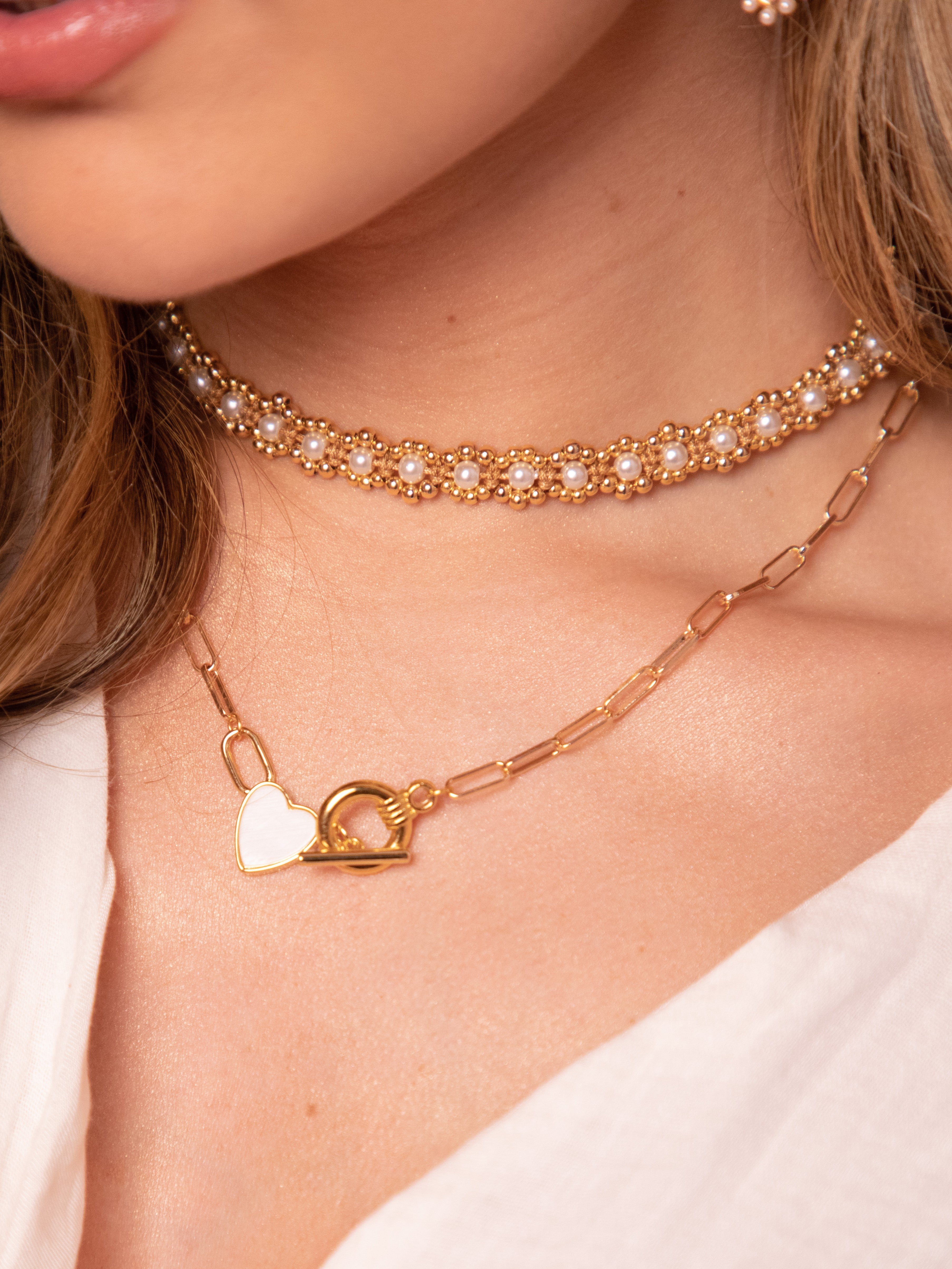 COLLAR BROCHE CORAZÓN