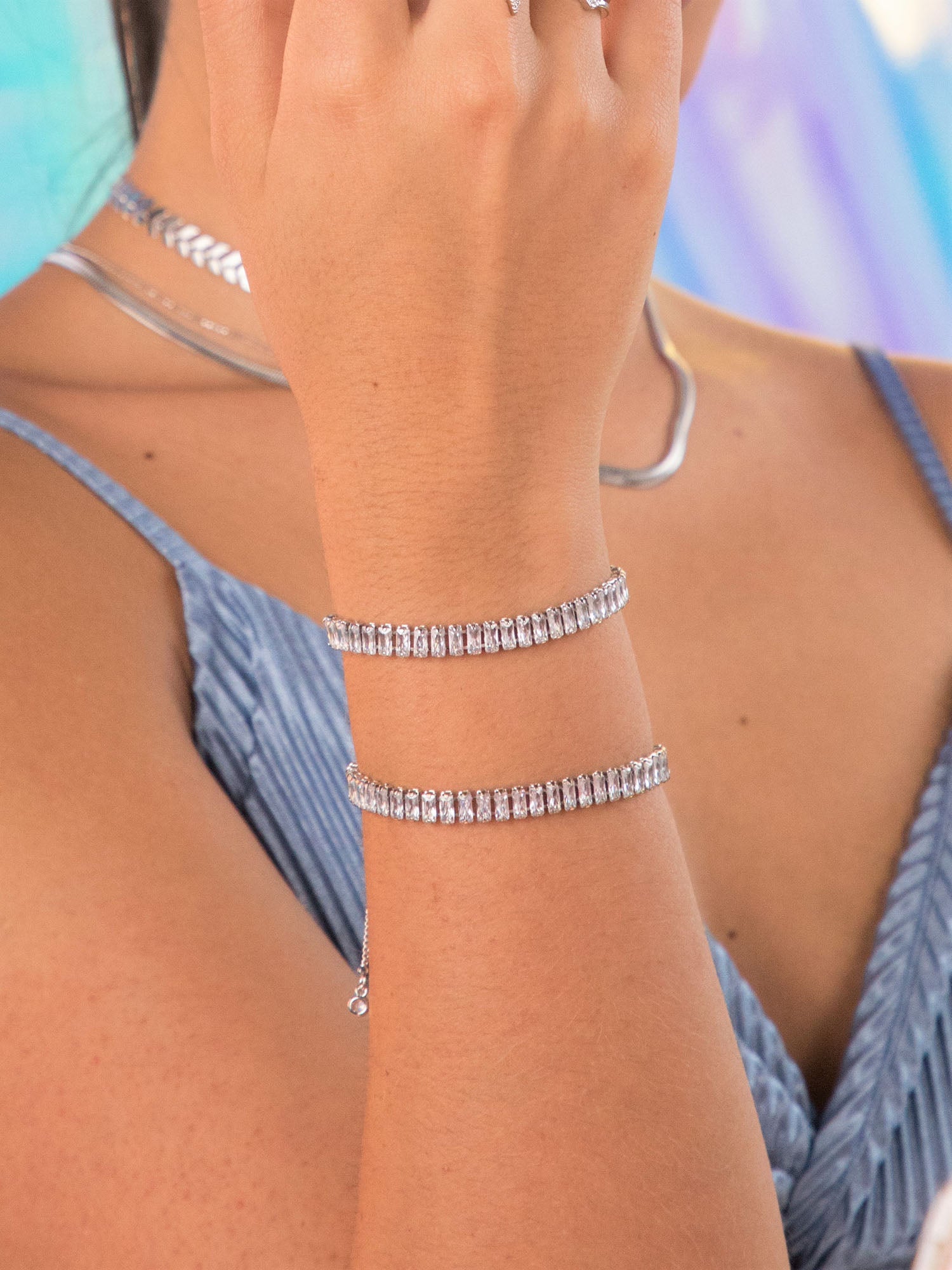 PULSERAS CRISTALES SILVER
